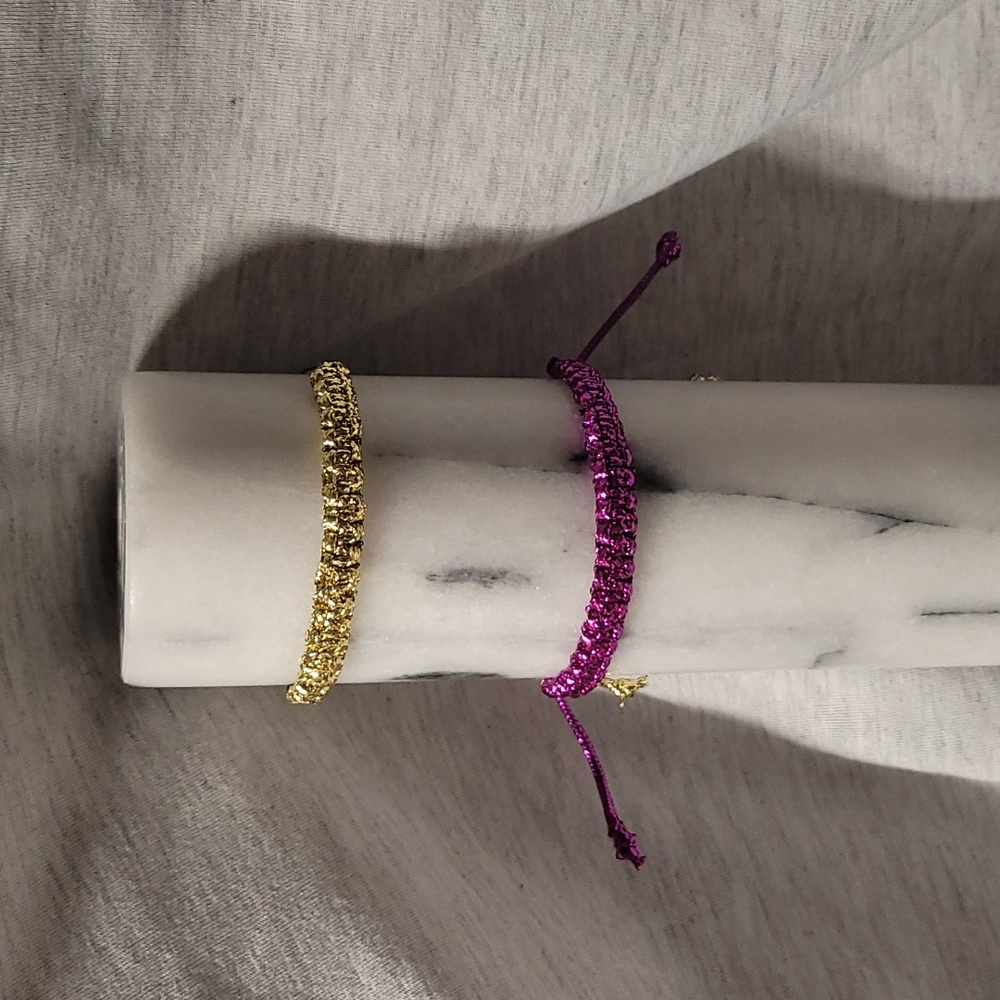 Paracord friendship bracelets. Two. Hand-made. $5